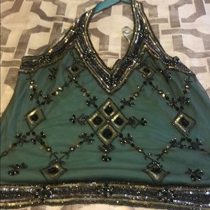 Scala band beaded top